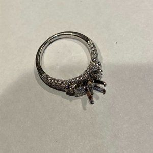 Scott Kay M1639 R310 Engagement Ring Setting 19K White Gold 0.82 Carat